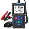 ALLmeter 2 in 1 Scanner OBD2 e Tester Batteria, 2.8 Retroilluminato, Lettore Codici Errore Diagnosi per Motore Auto 12V 24V 20-2000 CCA, Test Batteria AGM/GEL/Piombo, con Pinze a Coccodrillo, Type C