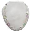Cozzi Gioielli Collana in Argento 925 e Cuori in Fluorite naturale - Girocollo con Pietre Dure Preziose