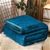 Chickwin Tinta Unita Coperta di Flanella, Stile Semplice Coperte Calda Coperta Divano Microfibra Morbida e Confortevole Coperta Letto per Letto Singolo Matrimoniale (180x200cm,Blu Pavone)