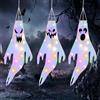 OFFCUP Manica a Vento Fantasma di Halloween, 3 Pezzi per Feste Cortile Giardino (Smorfia)