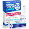 Polonord Adeste Adeste - 20 Tamponi COVID 19 rapido 2025 - Test Nasali Nuove Varianti 2025 - Sensibilità 100% a carica virale alta - Certificati per Uso Domestico - Risultato rapido