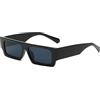 Long Keeper Occhiali da Sole Rettangolari Donna Uomo Retrò Aesthetic Unisex Occhiali da Sole Quadrati Funky Moda UV400 Protezione