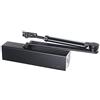 CISA 1C161105090, Chiudiporta Forza Regolabile Professional Plus 2, con Arresto, EN 2-6, Nero Opaco, Largh. Porta Max 850-1250