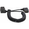 HangTon D-tap P-tap femmina a femmina cavo di alimentazione a spirale per Anton Bauer V-lock Gold Mount batteria