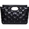 Liu Jo Jeans Borsa donna Liu-jo a mano/ tracolla Felce tote L in ecopelle nero B25LJ70 AF4151 E0050 Grande