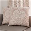 PETTI Artigiani Italiani - Coppia di Federe Cuscino 45x45 cm in Microfibra, Cuscini Arredo Camera da Letto, Divano, Salotto, Set 2 Fodere Copricuscino, Federa Shabby 321, 100% Made in Italy