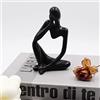 Dnoifne Statue e sculture del pensatore, ornamenti di statue in resina, sculture in stile astratto, regali di inaugurazione della casa, decorazioni per l'inaugurazione della casa, decorazioni per soggiorno e