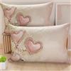 PETTI Artigiani Italiani - Coppia di Federe Cuscino 40x60 cm in Microfibra, Cuscini Arredo Camera da Letto, Divano, Salotto, Set 2 Fodere Copricuscino, Federa Shabby 343, 100% Made in Italy