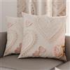 PETTI Artigiani Italiani - Coppia di Federe Cuscino 45x45 cm in Microfibra, Cuscini Arredo Camera da Letto, Divano, Salotto, Set 2 Fodere Copricuscino, Federa Shabby 319, 100% Made in Italy