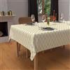 Soleil d'ocre, Tovaglia festiva rettangolare antimacchia en puro cotonee 160x300 cm CELESTE argent