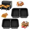 VINATO Stampi per Waffle in Silicone per Friggitrici ad Aria (2 Pezzi) | Accessorio per Friggitrice ad Aria per Ninja | Stampo in Silicone per Friggitrice | Compatibile con AF400EU/AF451EU/AF500EU