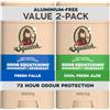 Dr. Squatch 2.65oz Wide Stick Deodorant 2-Pack - Cool Fresh Aloe, Fresh Falls