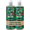 Faith in Nature - Shampoo naturale e balsamo, Per capelli normali/secchi, 400 ml + 400 ml