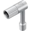 Topeak Pressure-Rite, Adattatore Valvola Schrader, Argento, Taglia unica
