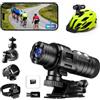AIKER Dash cam Moto Professionale,Versione Aggiornata WiFi Action Cam IP66 Impermeabile,1080PHD&Angolo Ampio Di 120°Telecamera Moto,Regolazione Automatica Del Livello Dashcam Moto,Facile Da Collegare