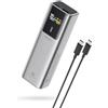 CUKTECH 10 Power Bank Ricarica Rapida, 10000mAh 100W Portatile Batteria Esterna con 2 Porte, TFT Display, USB C Caricatore Portatile Caricabatterie per Laptop MacBook Pro, Galaxy S23, iPhone 15 Pro