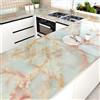 HotDecor Pellicola Adesiva Effetto Marmo Lucido Per Mobili Armadio Carta Da Parati Adesiva Giallo Rivestimento Adesivo Per Mobili Tavolo Carta Da Parati Marmo Cucina Lavabile 40cm x 200cm