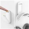 Lamicall Supporto per Cuffie con Gancio Adesivo Pieghevole, [500G Capacità di Carico] Gancio per Cuffie da Gioco sotto Scrivania per Airpods Max, HyperX, Sennheiser, Bianco