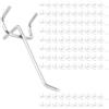 ZOFUN 100 ganci da parete con fori da 10 cm, ganci per attrezzi Pegboard, ganci singoli, accessori per lavagna, montaggio a parete, garage, scaffale, officina