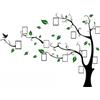 guangmu 3D Albero Adesivi, Fai da te Albero Adesivo da Parete Murali Cornici per Foto Sticker Decorazioni per Soggiorno, Camera da Letto (XL: 200 * 276CM, Verde Sinistra)