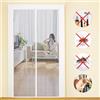 MYCARBON Zanzariera Magnetica 140x210cm Zanzariera Porta Finestra a Calamita Resistente Traspirante Tenda Anti Mosche