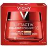 Vichy Liftactiv Collagen Specialist 16, Crema Viso Anti-Età SPF50 Ricaricabile, Rughe Profonde e Linee Sottili Ridotte, Pelle Protetta dai raggi UV, Con Ramnosio, Matrixyl e Maitake, 50 ml