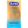 Durex Nude XL - 10 preservativi da uomo ultra sottili e extra larghi, larghezza nominale 60 mm