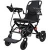 Haibinsuo Sedia a rotelle elettrica pieghevole leggera per adulti, motore da 500 W, portata 12 miglia, scooter portatile con design anti-ribaltamento, per adulti, anziani, disabili, 22 kg, colore