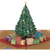 papercrush® Biglietto Pop-Up Albero di Natale - 3D Biglietto auguri Natale per famiglia (bambino, sorella, nonna), Buono regalo per dono di denaro per donna o uomo, Carta regalo genitori natale