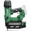 HiKOKI Chiodatrice a batteria 0° - 18 V, chiodi da 25 - 64 mm, compatto, leggero, potente, luce LED, motore brushless, trasmissione a molla ad aria, con valigetta di sistema