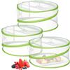 zorvixal 3 Pezzi 30 x15 cm Coprivivande a Rete Pieghevole, Rete Pop-up | Coprivivande Anti Insetti Copri Alimenti, Copri Cibo da Mosche, per Cibo Frutta Barbecue Picnic Resistente a Zanzare Mosche