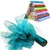 Time to Sparkle 29CM X 26M (Turquoise) Rotolo Organza Tessuto Runner da Tavolo Elegante Coprisedia Fiocchi Matrimonio Poltrona Fiocchi Bomboniere