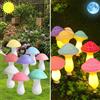 YZYOE 8 pacchetto LED all'aperto solare terra plug-in 8 colori luci funghi, impermeabile solare cortile decorazione carina luce funghi, con 2 modalità di illuminazione.