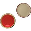 OPIROS Capsule Twist Off Diametro mm.110 Colore Rosso/Oro Coperchi Per Barattoli Grandi (5)
