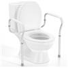 TOOSOAR Alza Water Anziani - Supporto WC Regolabile in Lega di Alluminio per Anziani e Donne Incinte, Portata 136kg
