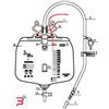 SECURMED SPA SACCA DI DRENAGGIO LETTO PER INCONTINENZA CAMERA ANTIBATTERICA FILTRO ARIA RUBINETTO DI SCARICO A CROCE TUBO 120 CM 1 PE