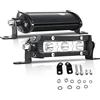 AUXTINGS 2 pezzi 4 pollici 15 W ultra sottile fila singola LED Light Bar Point Beam con staffa di montaggio per fuoristrada Ranger ATV UTV SUV