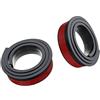 Akozon Rivestimento per Passaruota per Auto, 2 Pezzi 1,5 M Protezione Universale per Passaruota in Gomma per Auto Strisce Anticollisione Modanature Parafango (Nero)