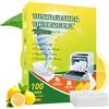 SENLINLIN 100 fogli per lavastoviglie biologici, senza plastica, senza prodotti chimici, pulizia potente, rapida solubile, senza residui, profumo di limone