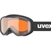 Uvex speedy nova - maschera da sci per bambini - categoria di filtro 2 - privo di appannamenti - black sl/lasergold - one size