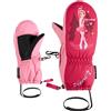Ziener LEPRINT-Z - Muffolo da sci per bambini, impermeabile, divertente, rosa pop, 2,5