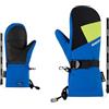 Ziener Lanic Z - Guanti da sci per bambini, per sport invernali, Gore-Tex, scaldamuscoli lunghi, extra caldi, colore nero, blu persiano