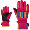 Ziener LAMIL-Z Guanti da sci per bambini, per sport invernali, impermeabili, senza PFC, rosa pop, 3,5