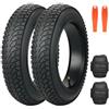 ZUKKA Confezione da 2 pneumatici per E-Bike 16 x 3.0, pneumatici per Fat Bike 16 pollici, guaina 80-305 per E-Bike, bicicletta elettrica, scooter, bicicletta per bambini