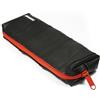 MNMUR Astuccio Porta Penne in Gomma Riciclata - Fatto a Mano in Italia, Trousse Multifunzionale con Zip Rossa, Design Unisex, Originale e Resistente, Ideale per Scuola, Ufficio e Viaggio
