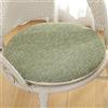 Waigg Kii Cuscino rotondo per sedia da pranzo, cucina, cuscino antiscivolo per patio, per interni ed esterni, ufficio e giardino (35 x 35 cm, verde)