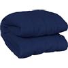 vidaXL Coperta Ponderata Blu 155x220 cm 11 kg Tessuto