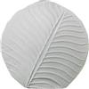 DRW Vaso da tavolo in metallo bianco 33x13x32cm