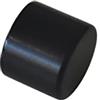 GARDINIA Terminali a Tappo per Bastoni per Tende, Linea Chicago, Ø 20 mm, Metallo, Nero Opaco, 2 Pezzi