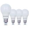 Blaupunkt Lampadina LED con Attacco E27 - Classico - Illuminazione Ambiente - 9W - Equivalenti a 60W - Luce Bianca Calda 2700K - Lampadine Efficienza e Risparmio Energetico - Lampada - Box 4 Pezzi